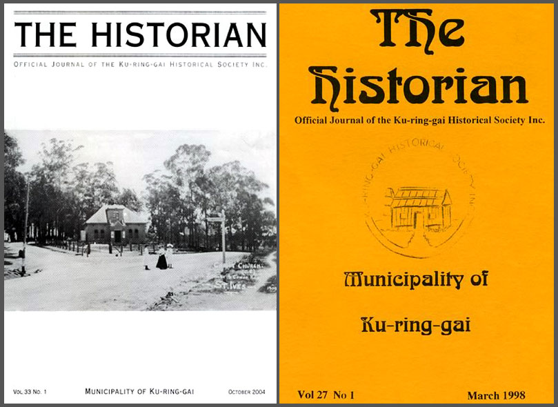 Book covers of two issues of The Historian