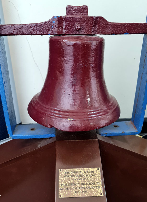 Gordon Public School's original bell